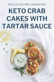 Keto Crab Cakes With Tartar Sauce Recipe In 2021 Keto Recipes Easy Recipes Paleo Recipes