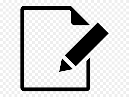 Paper sheet pencil, black pencil on white sketch pad png clipart. Icon Of A Piece Of Paper With A Pencil As If Writing Android Clipart 2092269 Pinclipart