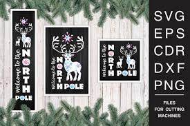Are you searching for christmas hat png images or vector? Christmas Porch Signs Set With Reindeer Graphic By Olga Belova Creative Fabrica