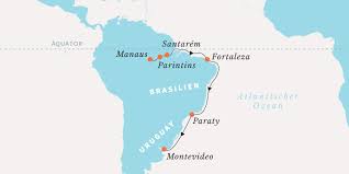 Karte brasiliens, kostenlose hochauflösende karten von brasilien, physische, politische und über brasilien: Hurtigruten Kurs Sud Vom Amazonas Regenwald Zur Kuste Von Brasilien