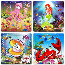 Buy Wooden Jigsaw Puzzles For Kids Age 2 5 Year Old Animals Preschool Puzzles For Toddler Children Learning Educational Puzzle Toys For Boys And Girls Set Of 4 Puzzles Online In Turkey B07rqf7mlp