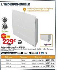 Check spelling or type a new query. Offre Radiateur A Inertie Seche Sibayak Chez Bricorama