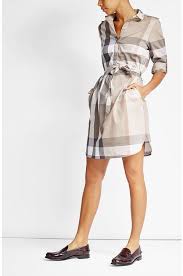 Burberry Printed Cotton Shirt Dress Shirt Outfit Women Checked Shirt Outfit Women Shirt Dress