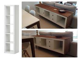 Ikea Hack Ikea Expedit Side Board Expedit 5 X 1 Wrapped In Pallet Wood With Legs Www Homemadeproductions Co Uk Innenausbau Ausbau