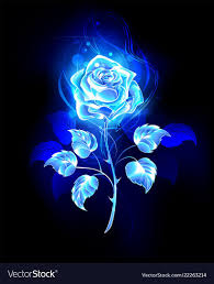 Blooming Abstract Rose From Blue Flame On Black Background Download A Free Preview Or High Quality A In 2020 Blue Roses Wallpaper Black And Blue Wallpaper Blue Roses