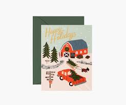 Old tractor seat holiday card | zazzle.com. Holiday Tree Farm Christmas Card Rifle Paper Co