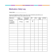 58 Medication List Templates For Any Patient Word Excel Pdf