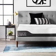 Sleep innovations shiloh 12 inch memory foam mattress is designed for head to toe comfort. Lucid 12 Inch Memory Foam Hybrid Mattress Lucidmattress Com