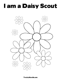 Download or print spring flower daisy coloring page for free plus other related spring flower coloring page. 9 Pics Of Daisy Scout Lupe Coloring Page Girl Scout Daisy Coloring Home
