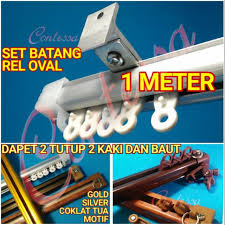 75.000 dengan lebar 280 cm. Set Batang Gorden 1 Meter Rel Gordeng Bukan Stik Gorden Rel Oval Hordenk Shopee Indonesia