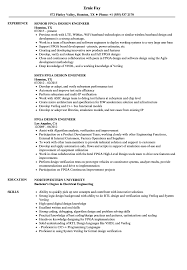 fpga design engineer resume samples