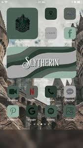 Slytherin App Icon Cover Ios14 Icon Cover Aesthetic Icon Etsy Iphone Wallpaper App Homescreen Ios App Iphone