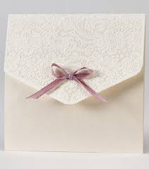 Papier texturisé et tons métalliques. Faire Part Mariage Dentelle Rose 101demariage