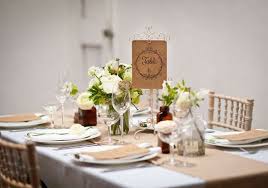 Décoration de table, comment réussir sa déco de mariage pour pas cher. Mariage Champetre Le Lieu Les Couleurs La Deco