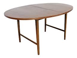 Vonanda folding dining table, versatile office desk with 6 wheels for small room apartment, multifunction expandable table for kitchen/living room/bedroom, walnut and white. Mid Century Modern Paul Mccobb Style Walnut Extendable Dining Table Chairish