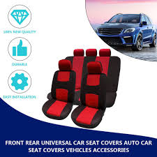 Check spelling or type a new query. Auto Parts Accessories 9pcs Universal Polyester Black Car Seat Covers Front Rear Full Set Auto Xmas Usa Car Truck Parts