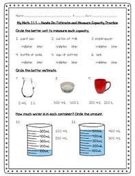 grade 1 capacity teaching resources teachers pay teachers
