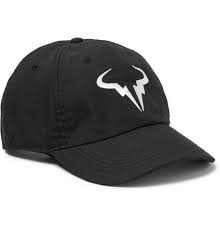 Nike Rafa Aerobill Heritage 86 Logo Embroidered Dri Fit Tennis Cap In Black Modesens