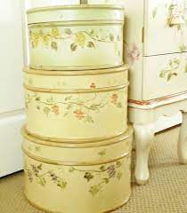 Hat Box Display Hat Boxes Yellow Cottage Decorative Boxes