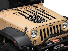 Black American Flag Decal Jeep Product Distressed American Flag Hood Decal Jeep Wrangler Jeep Wrangler Jeep Decals Jeep