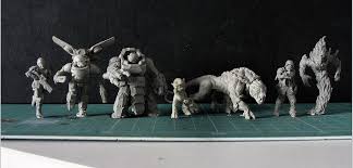 Puppets War Resin Miniatures Comparison Lion Sculpture Sculpture Statue