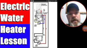 Dual element water heater wiring diagram. Electric Water Heater Lesson Wiring Schematic And Operation Youtube