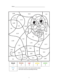 Want to know what colors look good together? Calculated Colouring Colour By Number Round To The Nearest Whole Number Teaching Resources