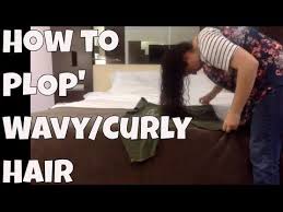 This is a time saving curly hair hack that helps bring out your curls and reduce frizz. How To Plop Curly Hair With A T Shirt Youtube Plopping Curly Hair Plopping Curly Hair Plopping