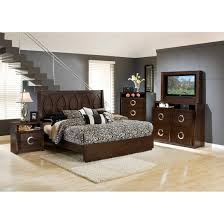 Hollywood Bedroom Bed Tv Dresser Tv Mirror Brown Cherry Queen 520 Hollywood Bedroom Bedroom Set Master Bedroom Furniture