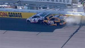 Ryan blaney won the pole with a lap speed of 191.489 mph, with. Playoffs Drivers Harvick Jones Wreck Out Of Vegas Race Nascar Com