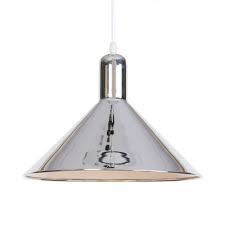 Contemporary Cone Pendant Lamp With Adjustable Cord 1 Light Chrome Rose Gold Hanging Light For Bedroom Beautifulhalo Com