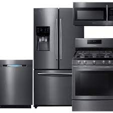 Stainless steel kitchen appliances set. Black Kitchen Appliance Sets Kitchen Appliance Set Kitchen Suite Black Appliances Kitchen