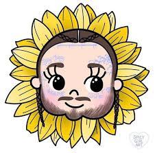 Weatherproof Vinyl Sticker Of Post Malone 3 5 Inches Post Malone Wallpaper Post Malone Flower Boys