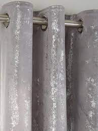 Embossed Velvet Eyelet Curtains Silver Curtains Curtains Gold Curtains Bedroom