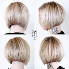 Channel your inner old hollywood actress by opting for either bright blonde tones or deep brunette shades. Bob Haircut Graduated Long Nice