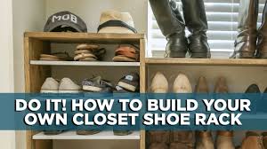 Wooden shoe rack are very fashionable, they are used. Building A Diy Closet Shoe Rack Youtube
