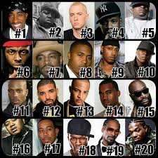 Updated top 15 rappers list after a change in personal taste