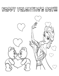 Tired of buying coloring books that your child draws one mark on and is done? Elsa Valentines Day Coloring Pages Novocom Top