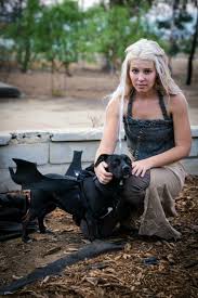 Daenerys Targaryen And Dragon Unusual Halloween Costumes Two Person Halloween Costumes Dog Halloween Costumes
