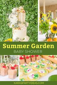 Turtle baby shower table confetti. Kara S Party Ideas Summer Garden Baby Shower Kara S Party Ideas