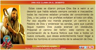 Reflexion Una Voz Clama En El Desierto El Trato Tiempo De Adviento