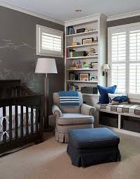 Gone are the days when pink was for girls and blue was for boys as modern nurseries have no boundaries, and you have every. Gray And Blue Boy Nursery Transitional Nursery