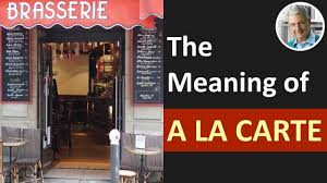The Meaning Of A La Carte (3 Illustrated Examples) - Youtube