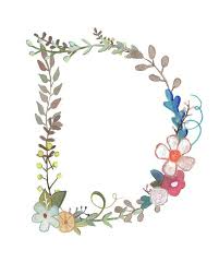 D Makewells Lettres A Fleurs Caligraphie Illustration
