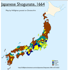 Japan's tokugawa (or edo) period, which lasted from 1603 to 1867, would be the final era of traditional japanese government, culture and society before the Tokugawa Japan Map 3 Geocurrents