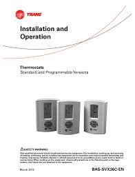 Trane heat pump wiring schematic. Trane Thermostats Installation And Operation Manual Pdf Download Manualslib