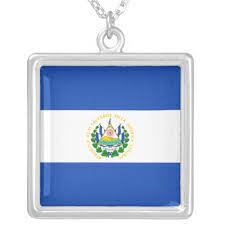 El Salvador Flag Necklace Zazzle Com El Salvador Flag Felt Bag Flag