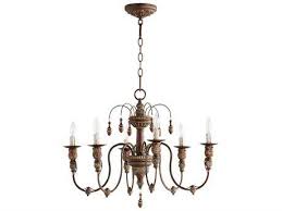 Choose affordable lamps for your rustic chandeliers and discount. Quorum International Salento Vintage Copper Six Light 25 Wide Chandelier Qm6316639