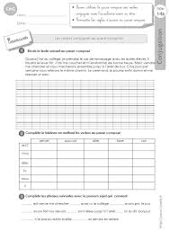 Le passé composé fiches d'exercices de conjugaison au cm1. Cm2 Exercices Conjugaison Corriges Le Passe Compose