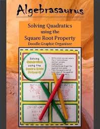 Solving Quadratics Using The Square Root Property Doodle Graphic Organizer Solving Quadratics Graphic Organizers Quadratics